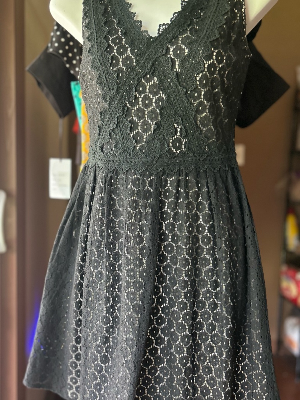 ModCloth Black and white layer dress